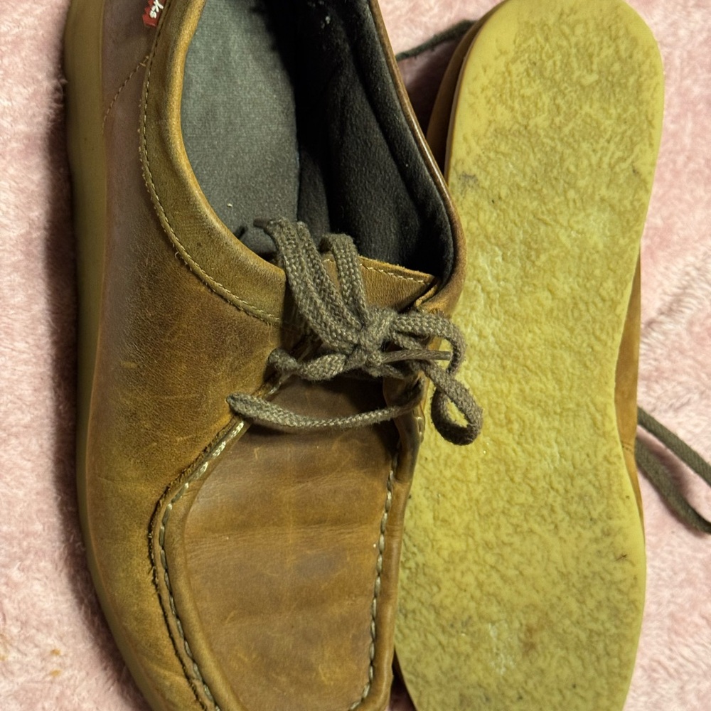 Clarks Brown Leather Casual Shoes